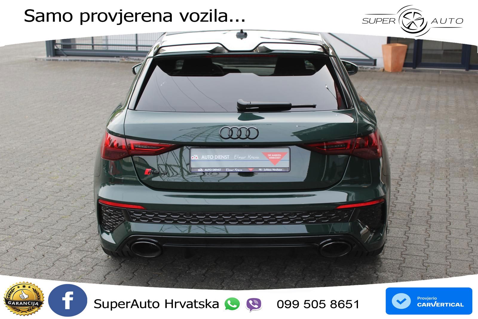 Audi RS3 Sedan 2.5 TFSI (400 KS) quattro S tronic LED+GR SJED+ACC