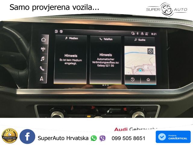 Audi Q3 Sportback 40 TFSI (190 KS) quattro S tronic S line LED+GR SJED+ACC