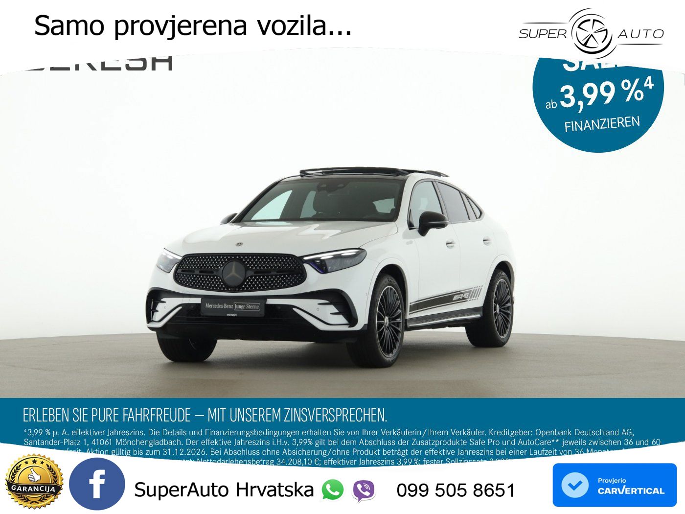 Mercedes GLC Coupe 450d (367 KS) 4MATIC 9G-TRONIC AMG ACC+HEAD+GR SJED+360+PANO