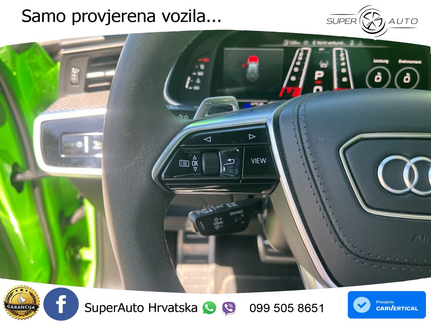 Audi RS6 Avant 4.0 TFSI V8 (600 KS) quattro Tiptronic ZRAČNI+ACC+GR SJED+KAM+PANO