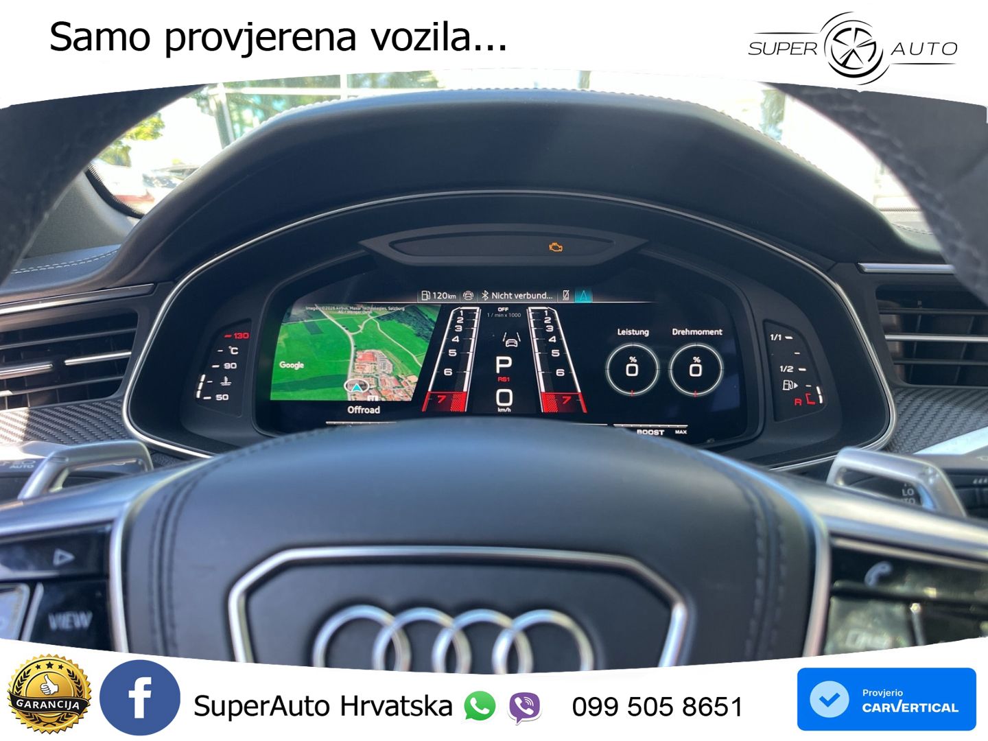 Audi RS6 Avant 4.0 TFSI V8 (600 KS) quattro Tiptronic ZRAČNI+ACC+GR SJED+KAM+PANO