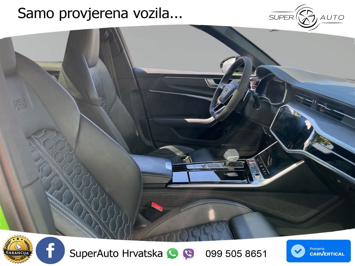 Audi RS6 Avant 4.0 TFSI V8 (600 KS) quattro Tiptronic ZRAČNI+ACC+GR SJED+KAM+PANO