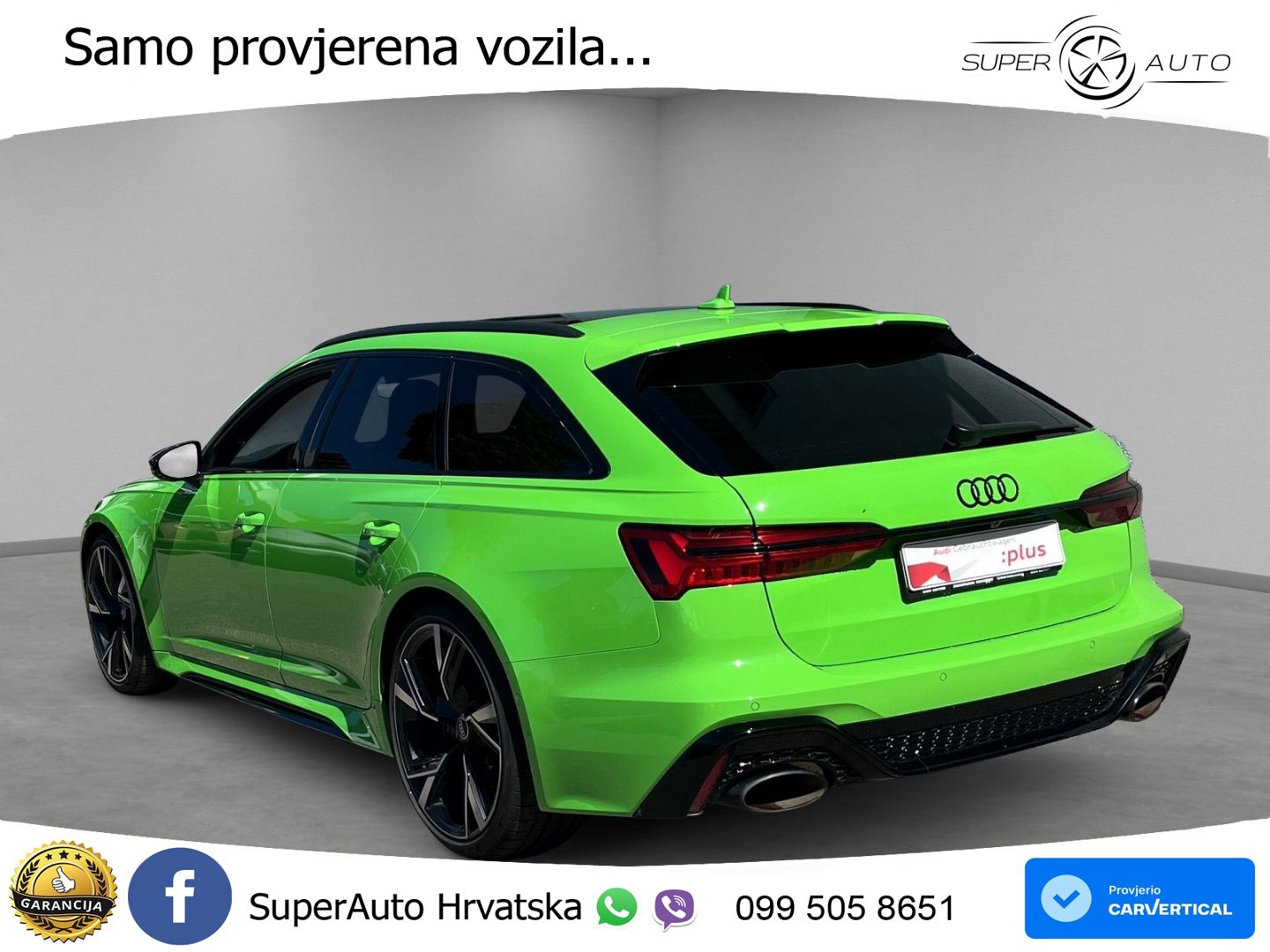 Audi RS6 Avant 4.0 TFSI V8 (600 KS) quattro Tiptronic ZRAČNI+ACC+GR SJED+KAM+PANO