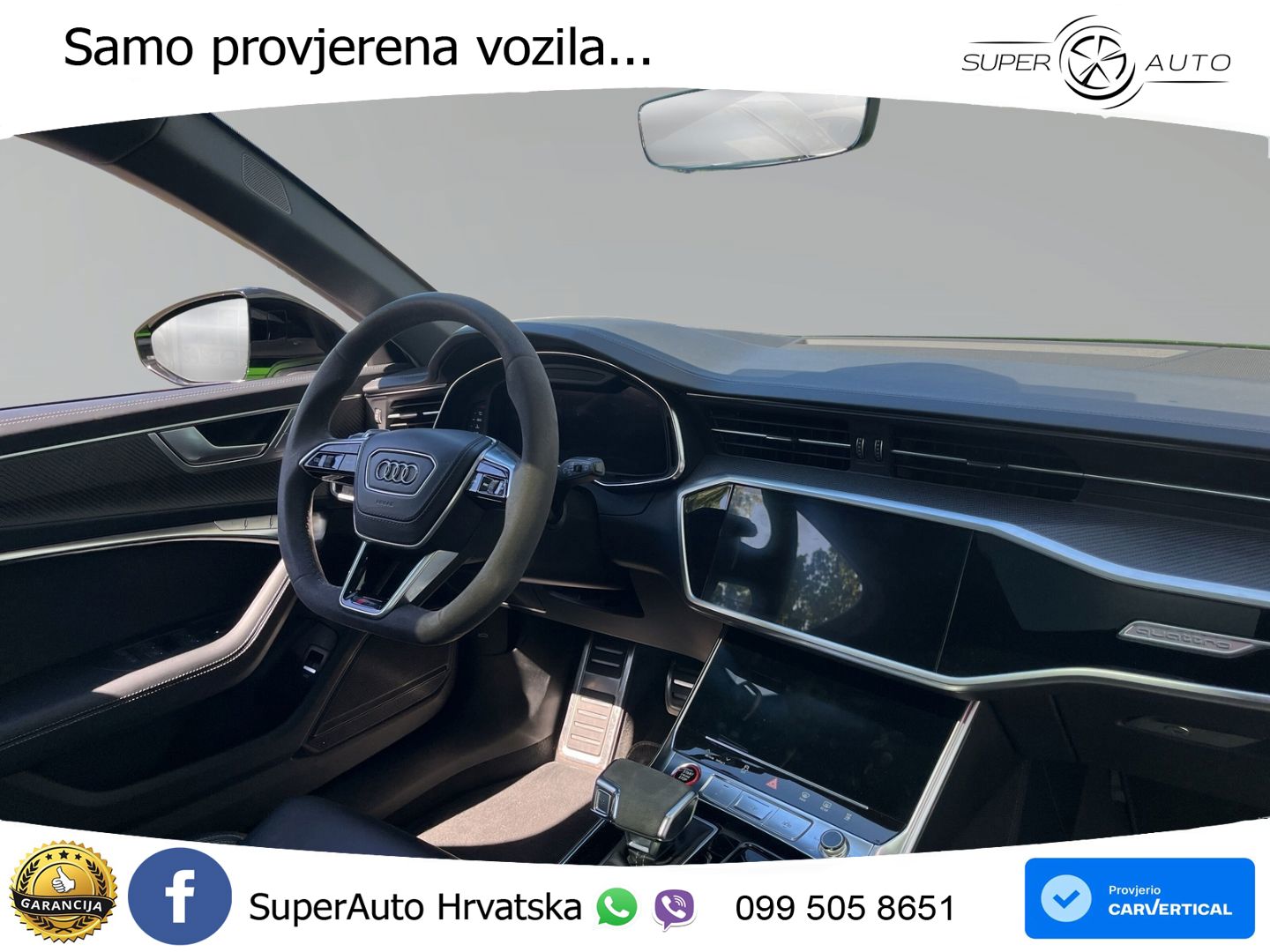 Audi RS6 Avant 4.0 TFSI V8 (600 KS) quattro Tiptronic ZRAČNI+ACC+GR SJED+KAM+PANO