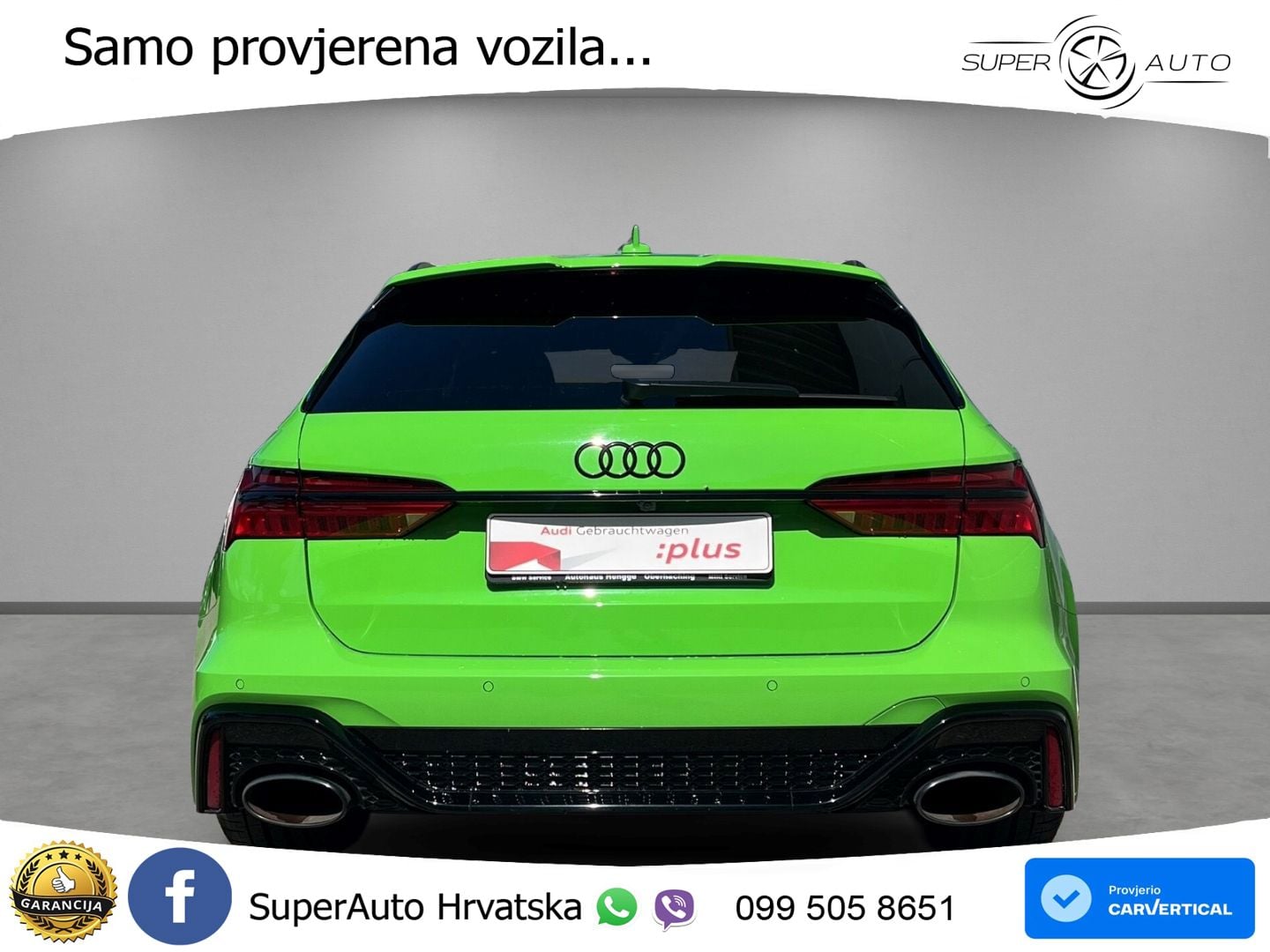 Audi RS6 Avant 4.0 TFSI V8 (600 KS) quattro Tiptronic ZRAČNI+ACC+GR SJED+KAM+PANO