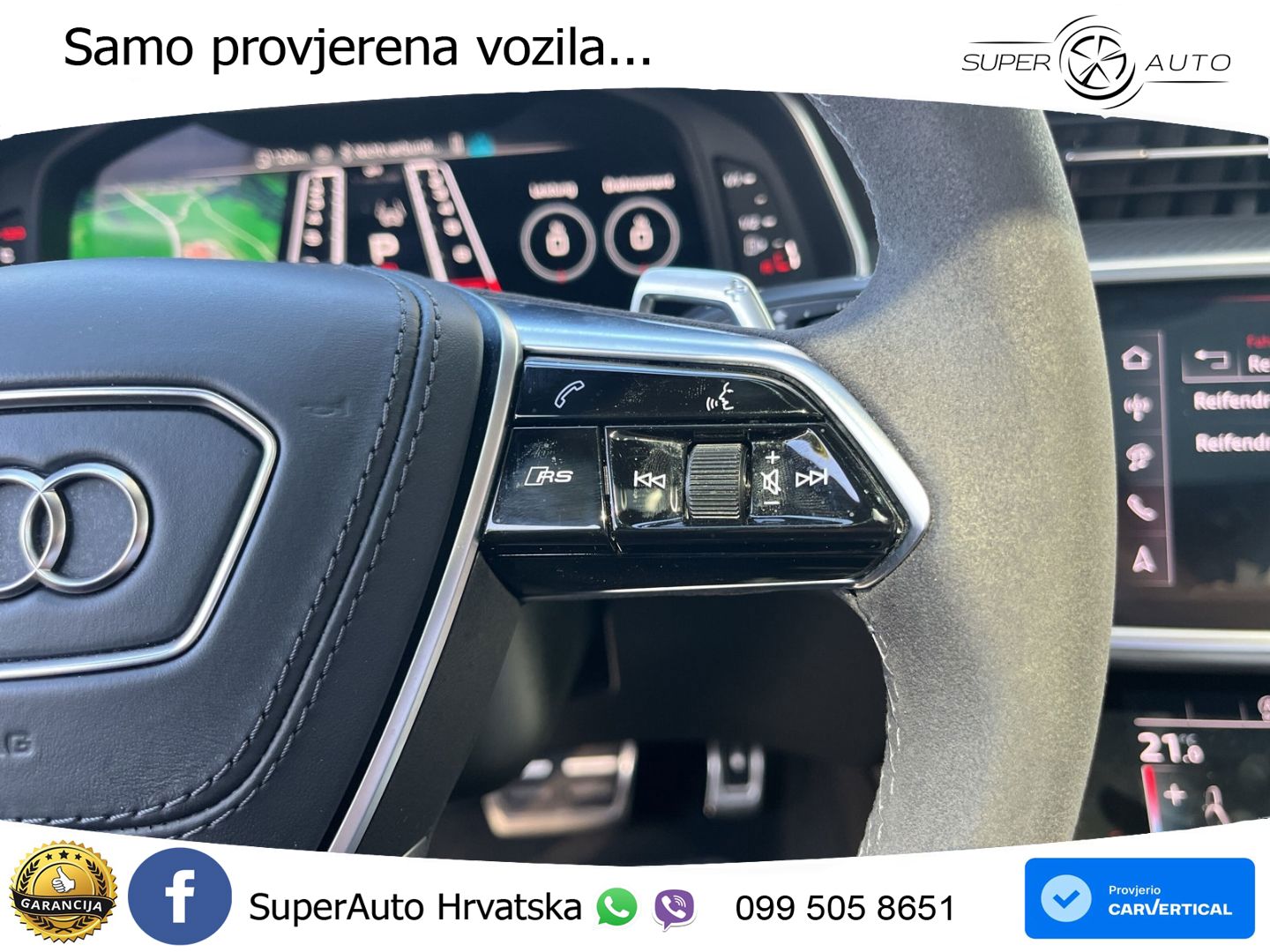 Audi RS6 Avant 4.0 TFSI V8 (600 KS) quattro Tiptronic ZRAČNI+ACC+GR SJED+KAM+PANO