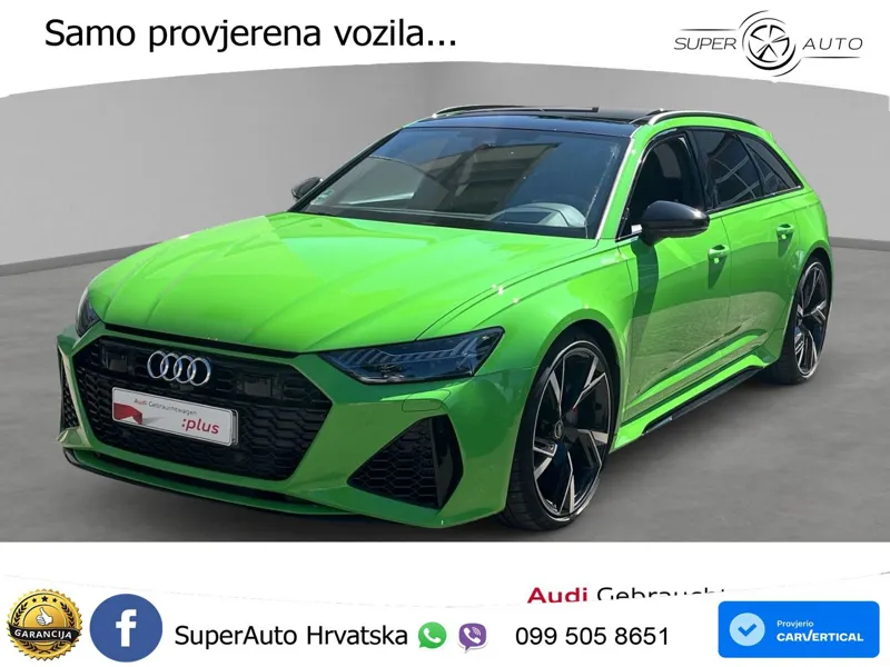 Audi RS6 Avant 4.0 TFSI V8 (600 KS) quattro Tiptronic ZRAČNI+ACC+GR SJED+KAM+PANO