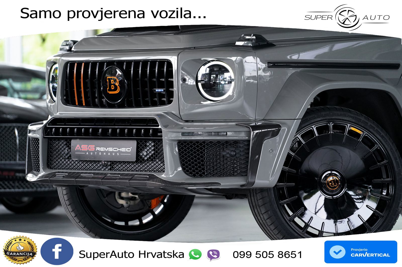 Mercedes AMG G 63 Long V8 (585 KS) 4MATIC 9G-TRONIC AMG SPEEDSHIFT TCT Brabus LED+GR SJED+ACC