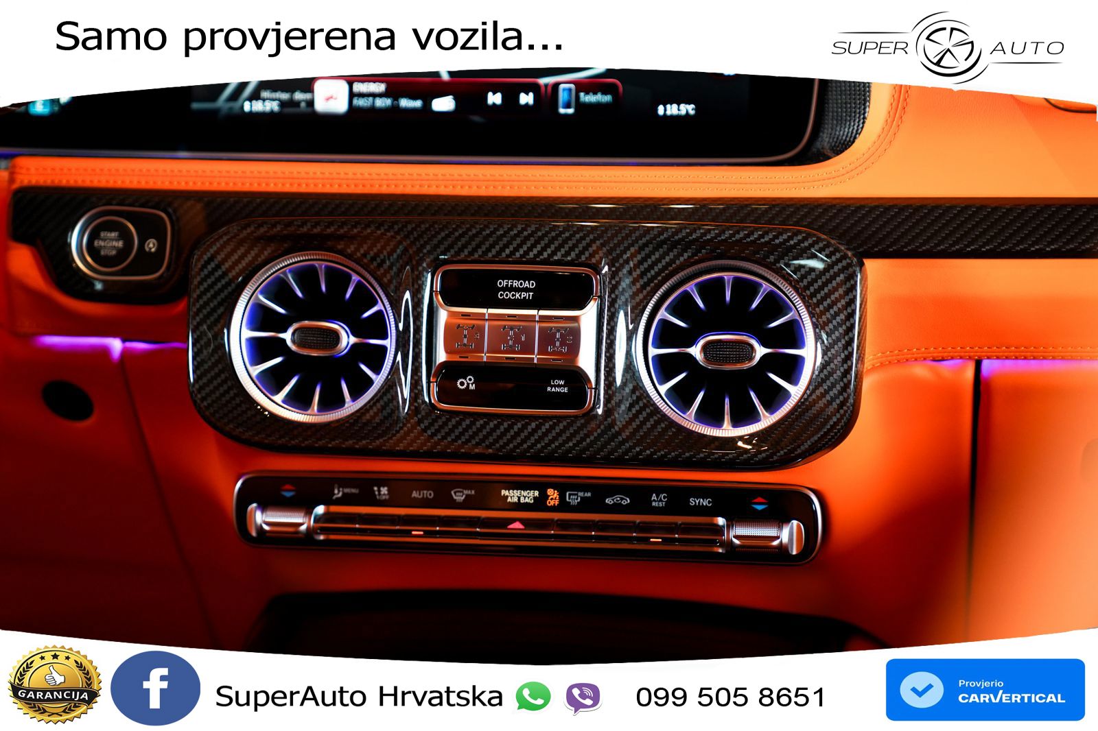 Mercedes AMG G 63 Long V8 (585 KS) 4MATIC 9G-TRONIC AMG SPEEDSHIFT TCT Brabus LED+GR SJED+ACC