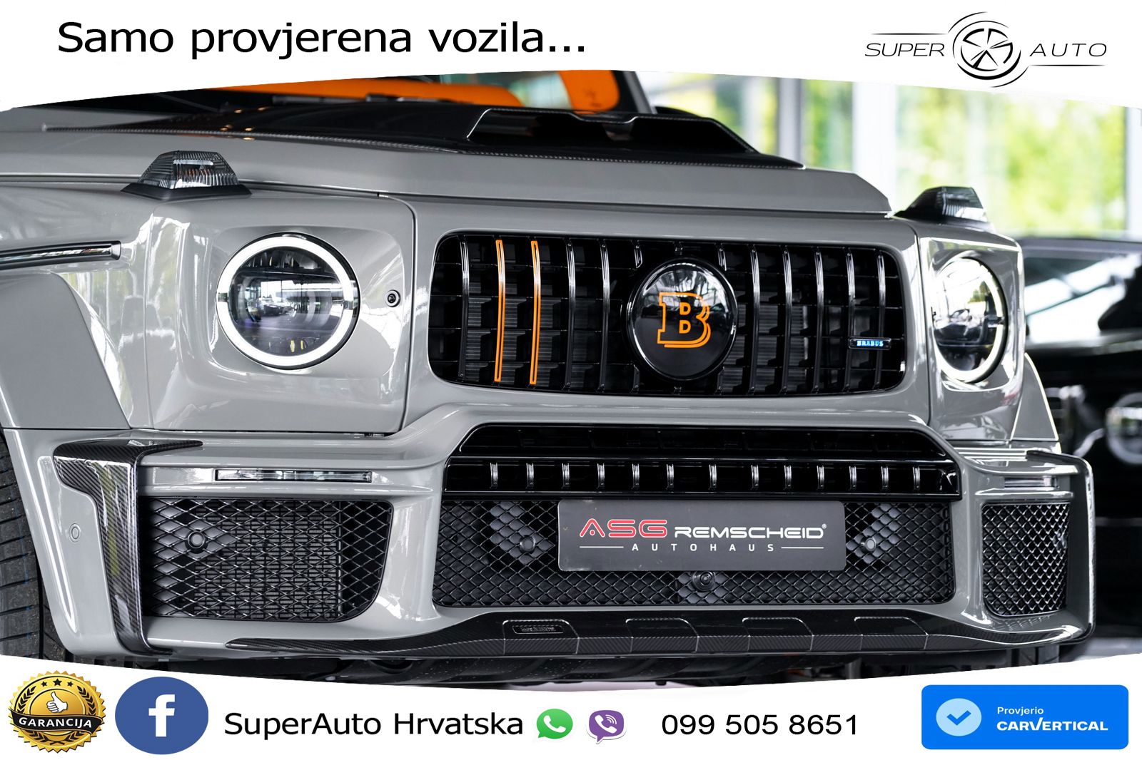 Mercedes AMG G 63 Long V8 (585 KS) 4MATIC 9G-TRONIC AMG SPEEDSHIFT TCT Brabus LED+GR SJED+ACC