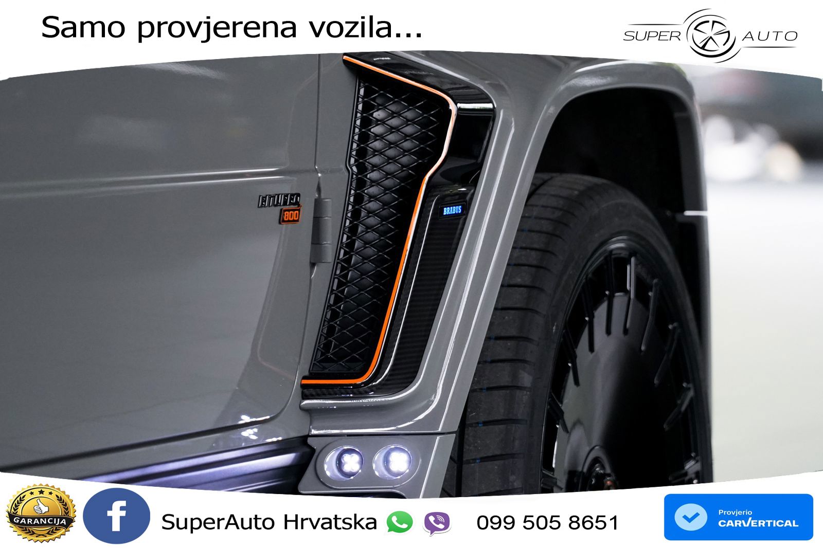 Mercedes AMG G 63 Long V8 (585 KS) 4MATIC 9G-TRONIC AMG SPEEDSHIFT TCT Brabus LED+GR SJED+ACC