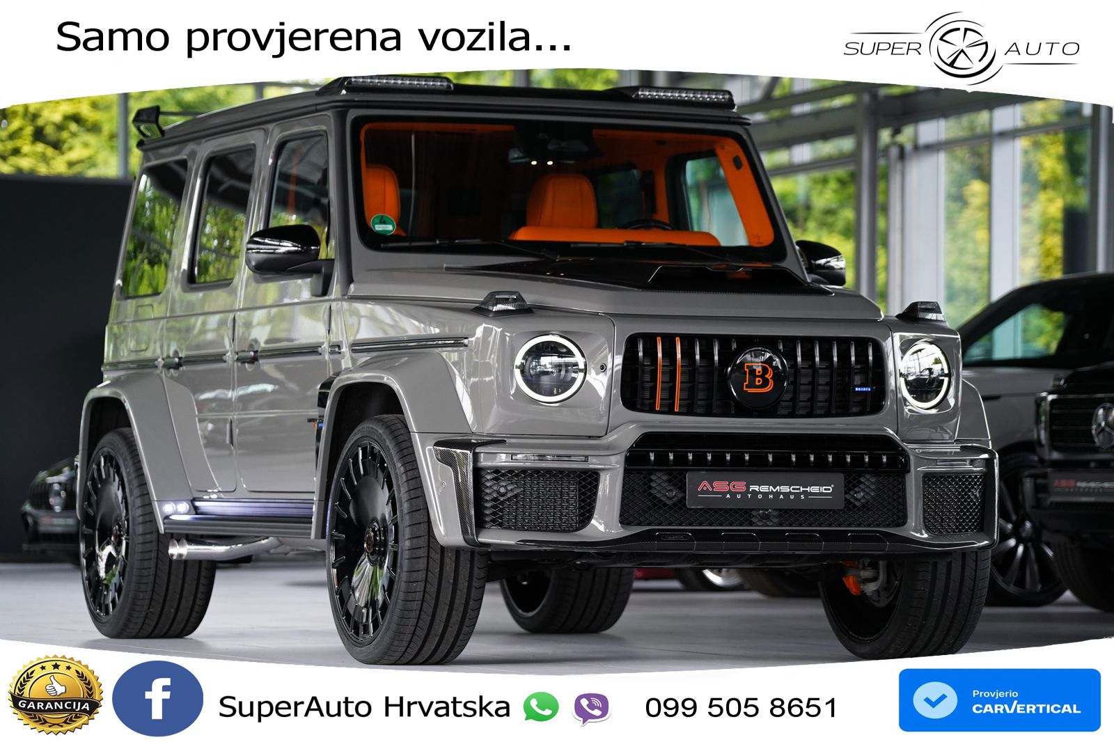 Mercedes AMG G 63 Long V8 (585 KS) 4MATIC 9G-TRONIC AMG SPEEDSHIFT TCT Brabus LED+GR SJED+ACC