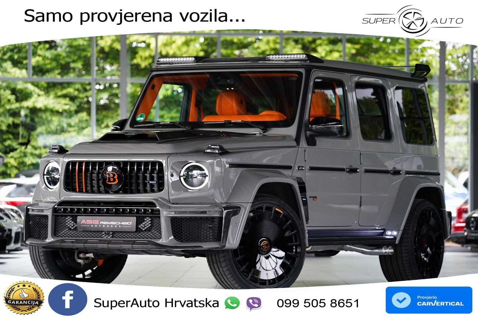 Mercedes AMG G 63 Long V8 (585 KS) 4MATIC 9G-TRONIC AMG SPEEDSHIFT TCT Brabus LED+GR SJED+ACC