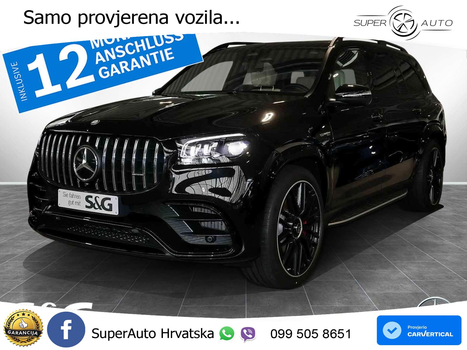 Mercedes-Benz GLS AMG GLS 63 V8 EQ Boost 4MATIC+ AMG SPEEDSHIFT TCT 9G ACC+HEAD+4xGR SJED+360+PANO