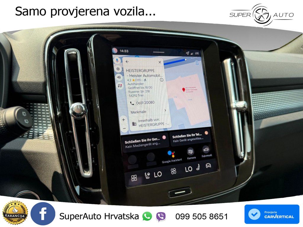 Volvo XC40 2.0 B3 163 KS Automatic LED+GR SJED+ACC