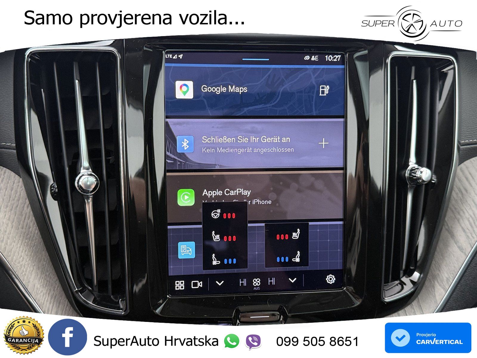 Volvo XC60 T8 AWD Geartronic ZRAČNI+ACC+GR SJED+KAM+PANO