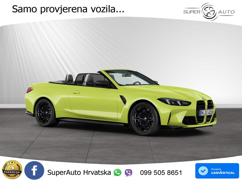 BMW M4 Convertible Competition 3.0 (530 KS) xDrive Steptronic LED+GR SJED+ACC