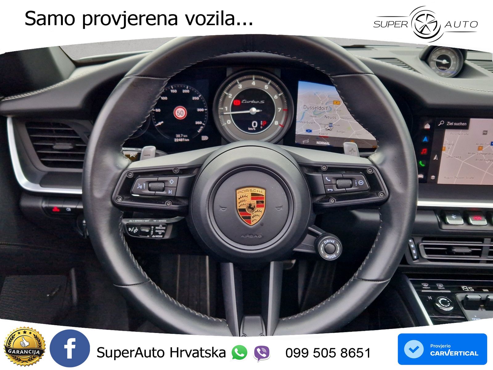 Porsche 911 Turbo S Cabriolet 3.8 (650 KS) PDK ZRAČNI+ACC+GR SJED+KAM