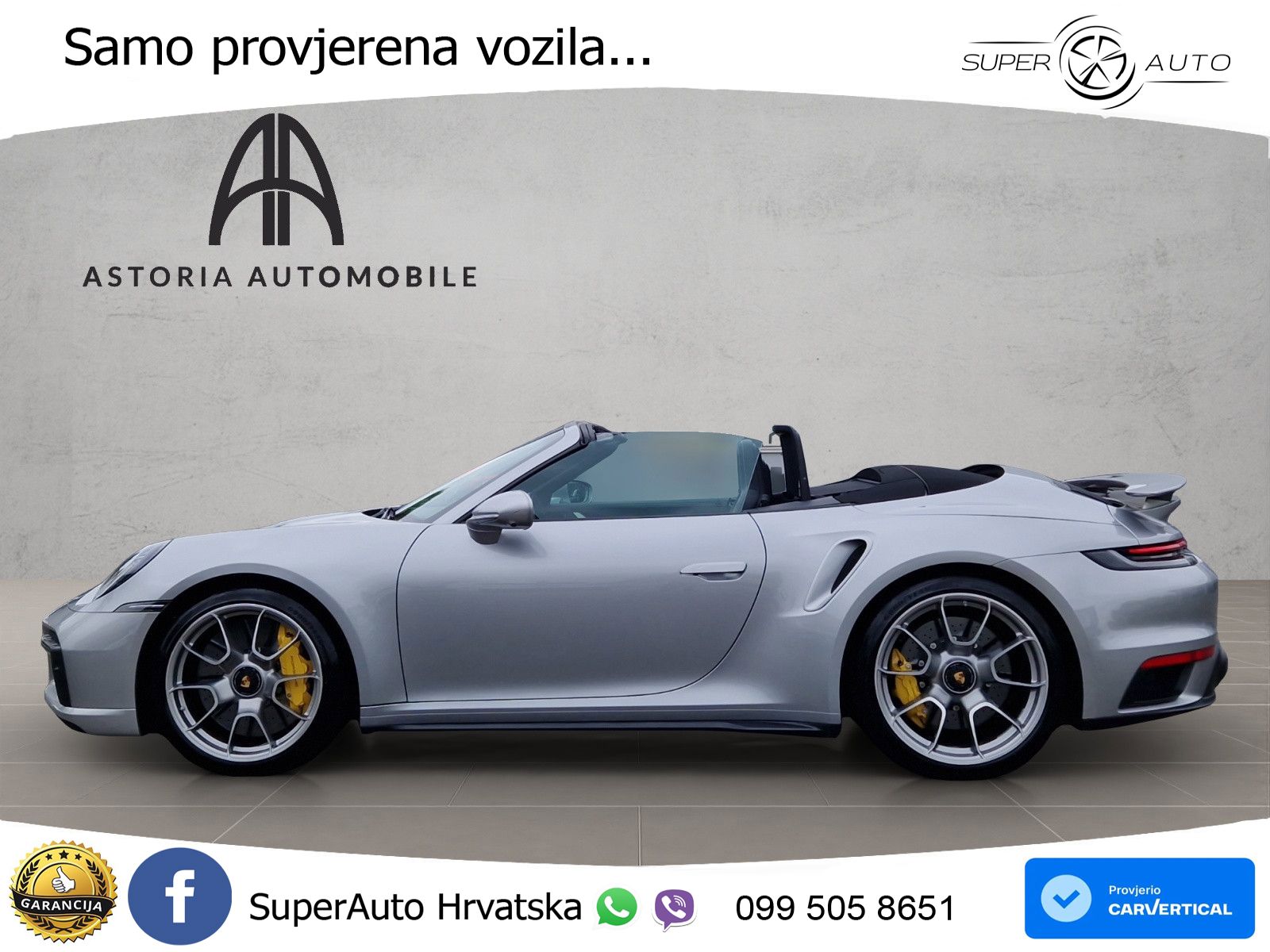 Porsche 911 Turbo S Cabriolet 3.8 (650 KS) PDK ZRAČNI+ACC+GR SJED+KAM