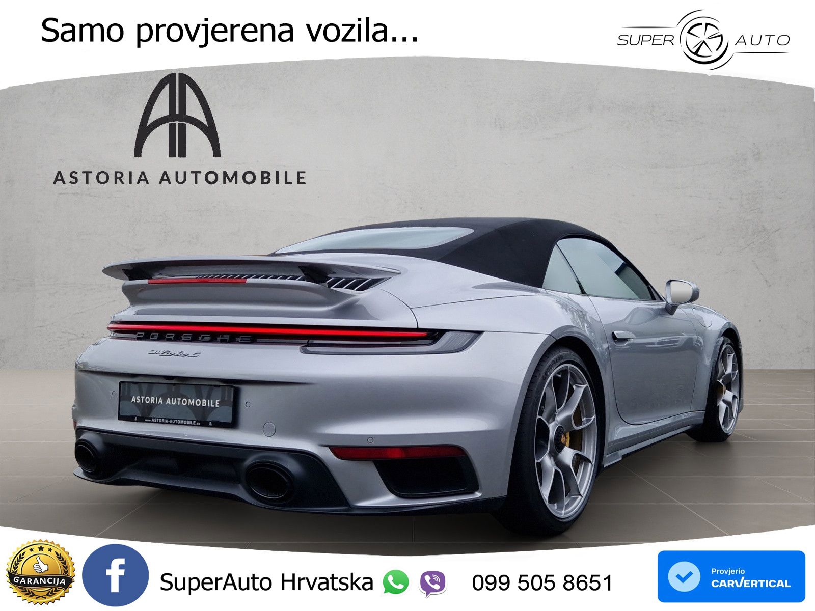 Porsche 911 Turbo S Cabriolet 3.8 (650 KS) PDK ZRAČNI+ACC+GR SJED+KAM