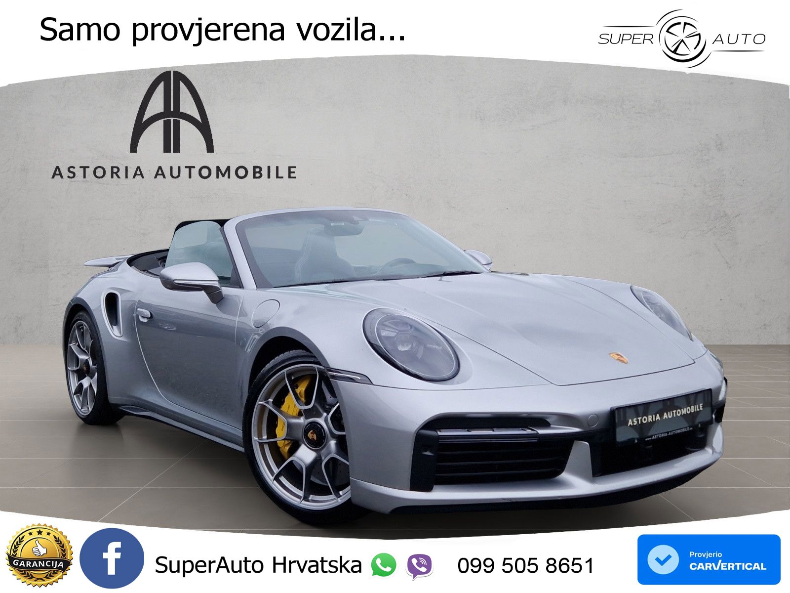 Porsche 911 Turbo S Cabriolet 3.8 (650 KS) PDK ZRAČNI+ACC+GR SJED+KAM