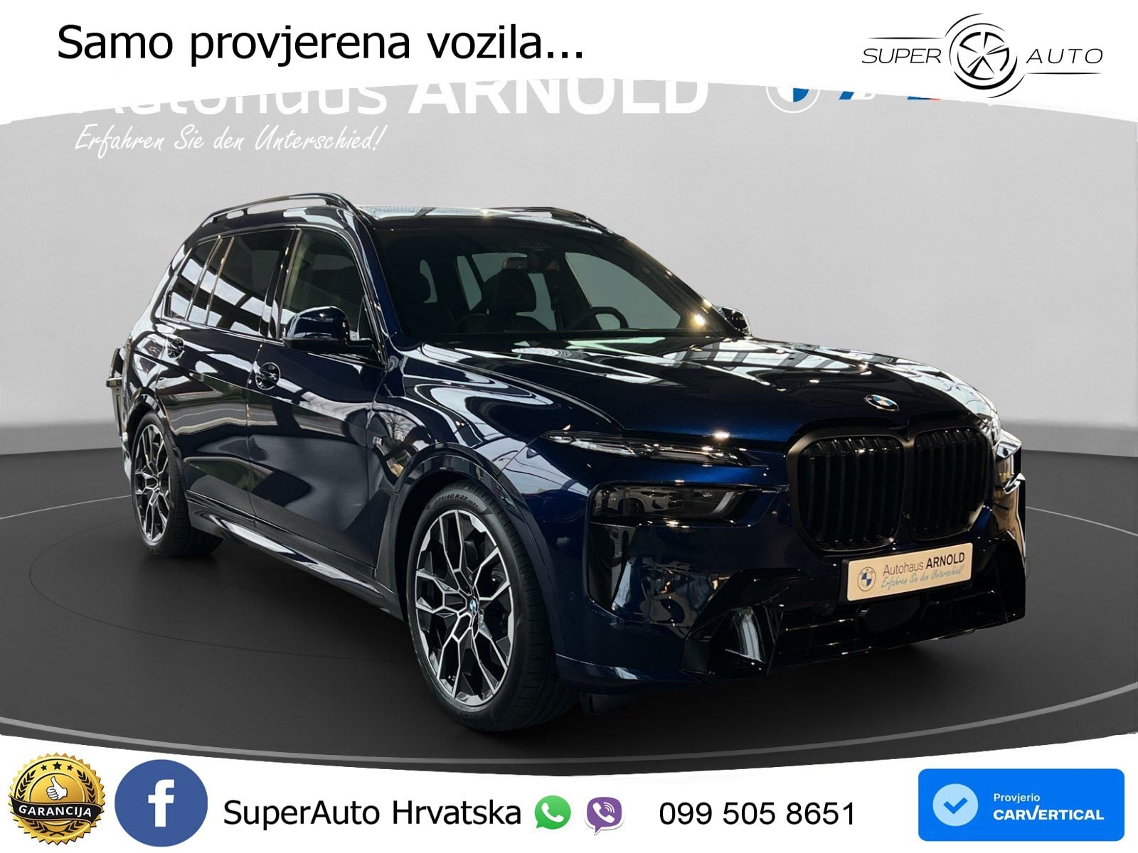 BMW X7 40d (352 KS) xDrive Steptronic M Sport ZRAČNI+ACC+GR SJED+KAM+PANO