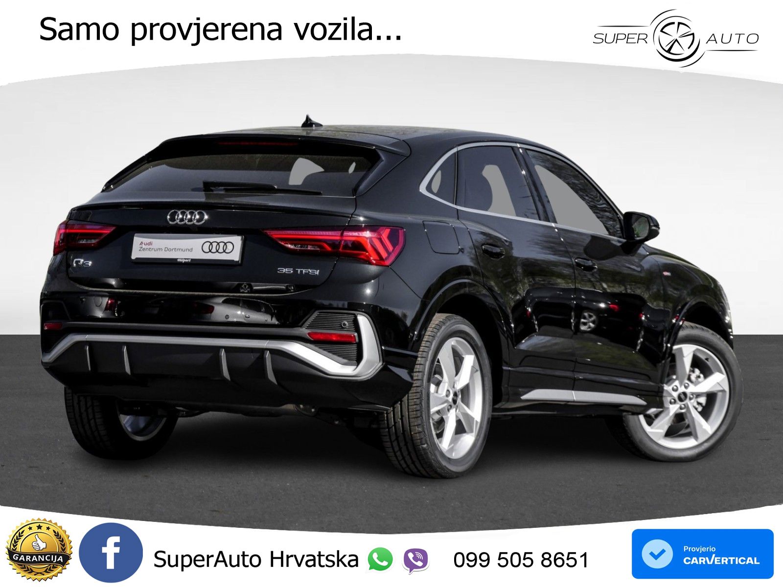 Audi Q3 II Sportback 35 TFSI (150 KS) S tronic S line LED+GR SJED+ACC