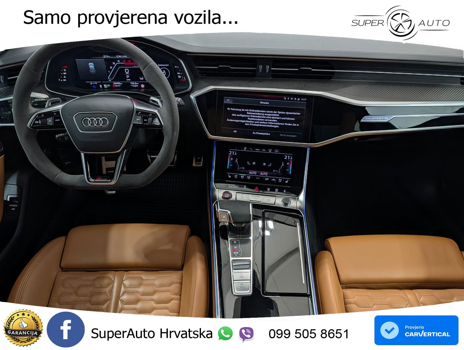 Audi RS6 Avant 4.0 TFSI V8 (600 KS) quattro Tiptronic ACC+HEAD+4xGR SJED+360+PANO