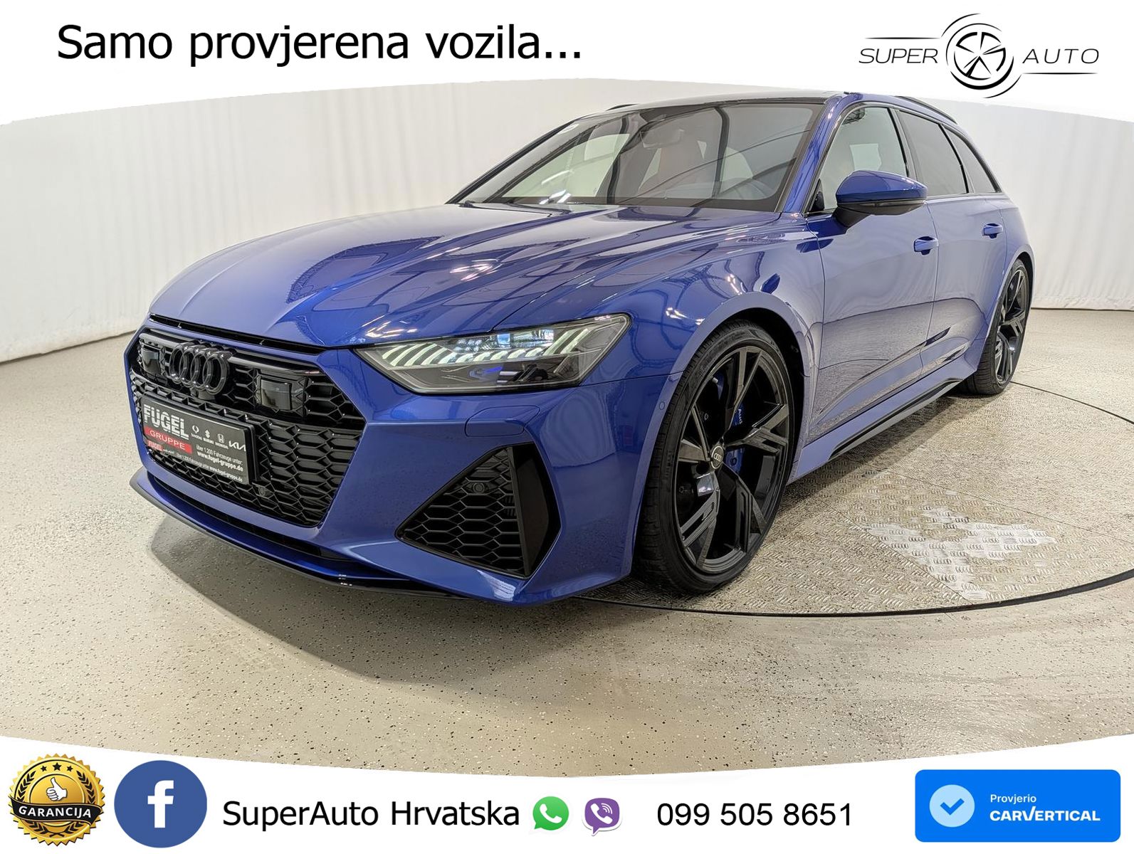 Audi RS6 Avant 4.0 TFSI V8 (600 KS) quattro Tiptronic ACC+HEAD+4xGR SJED+360+PANO