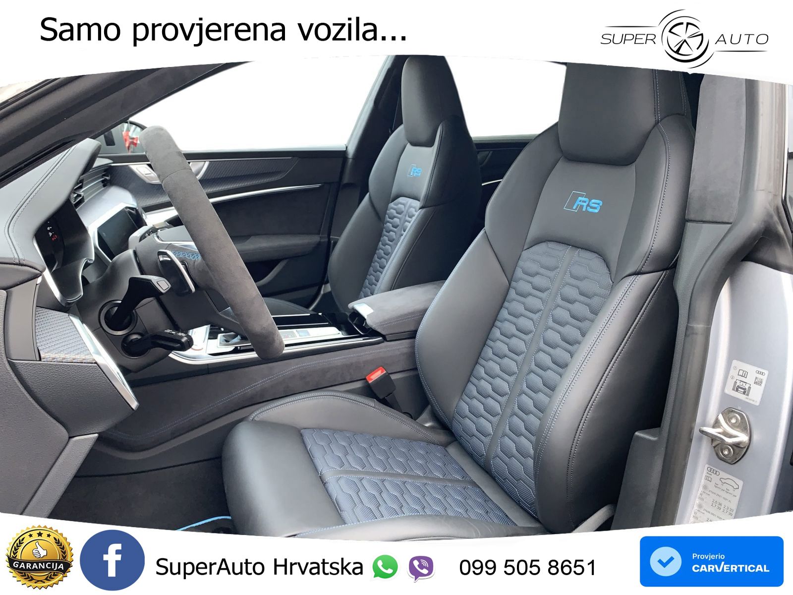 Audi RS7 4.0 TFSI V8 performance (630 KS) quattro tiptronic LED+GR SJED+ACC