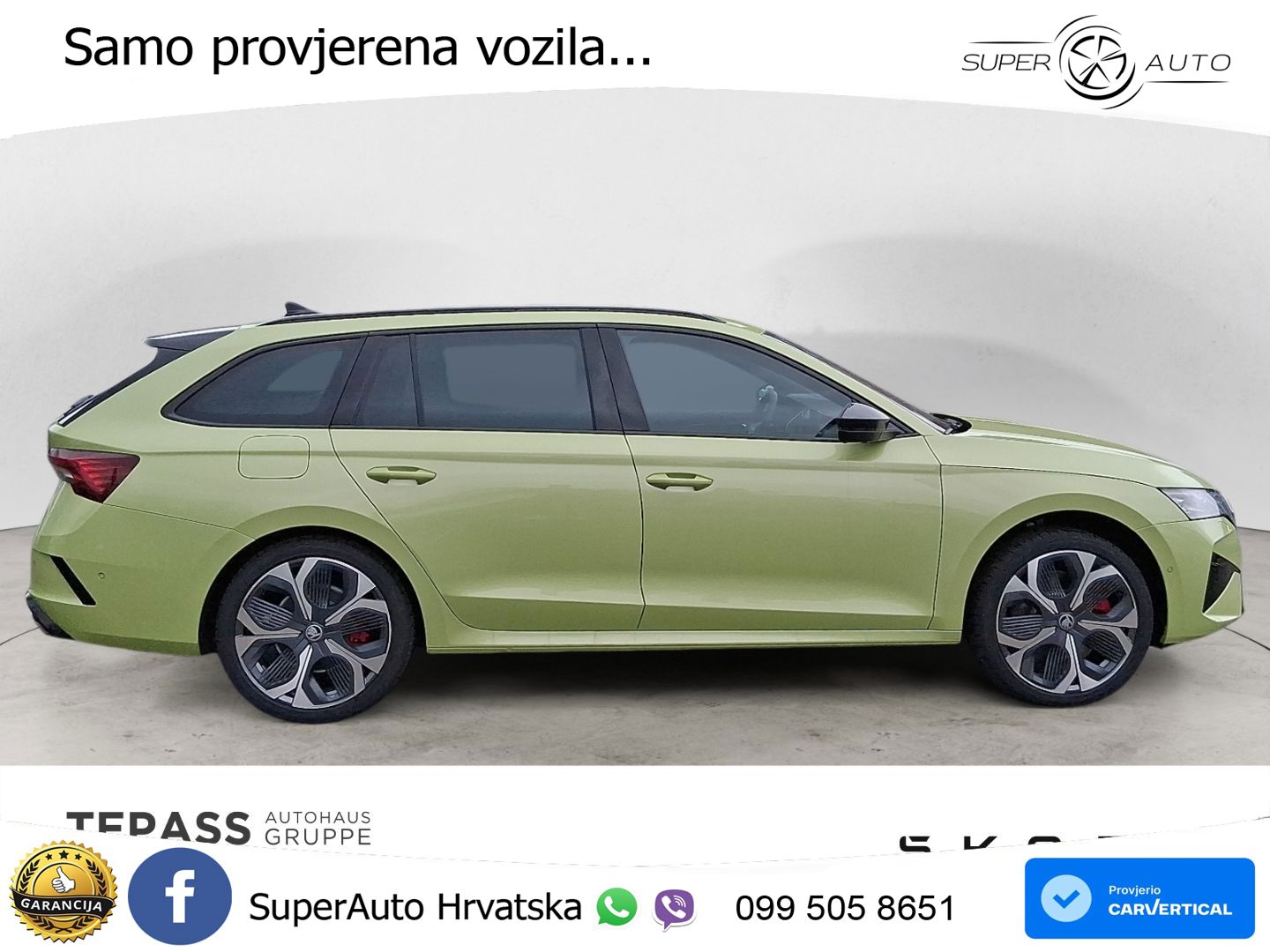 Škoda Octavia Combi RS 2.0 TSI (265 KS) DSG Lounge LED+GR SJED+ACC