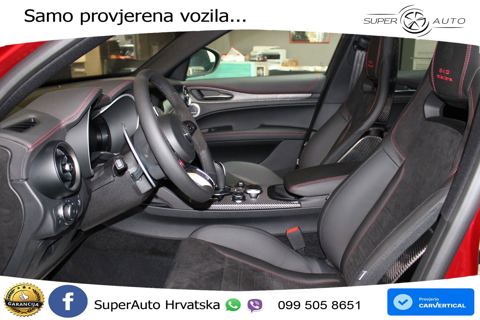 Alfa Romeo Stelvio Quadrifoglio 2.9 V6 Bi-Turbo (520 KS) Q4 Automatic LED+GR SJED+ACC