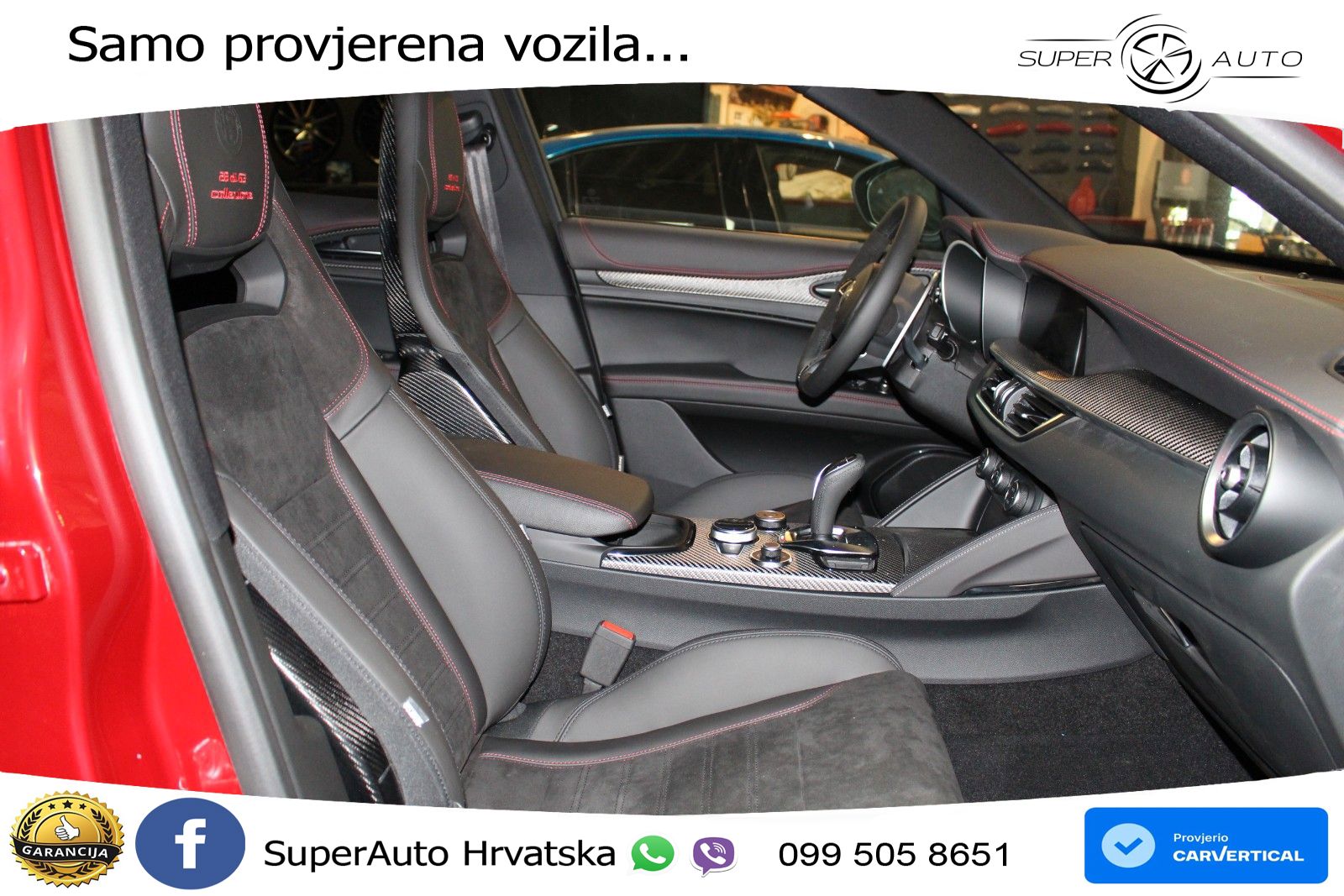 Alfa Romeo Stelvio Quadrifoglio 2.9 V6 Bi-Turbo (520 KS) Q4 Automatic LED+GR SJED+ACC