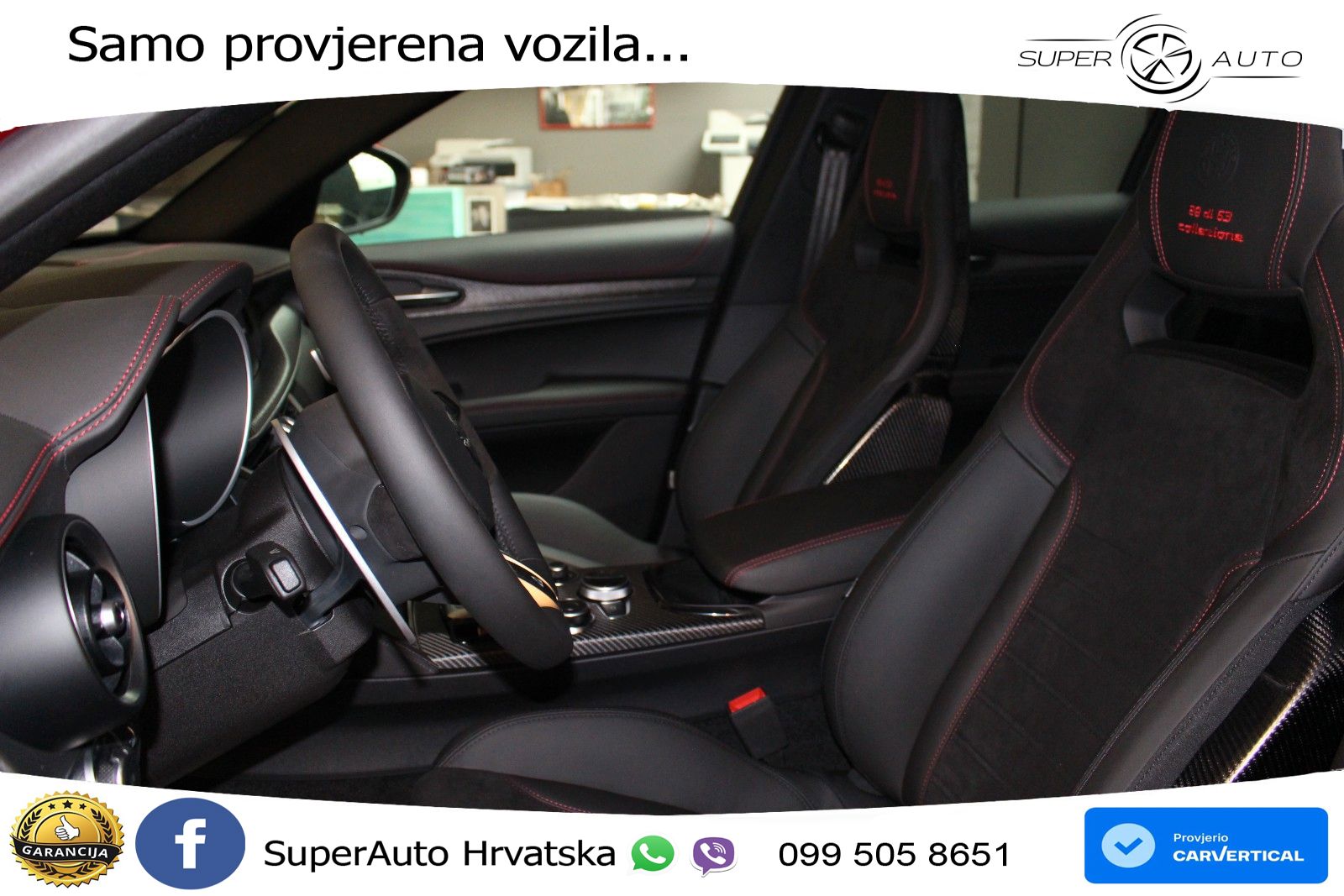 Alfa Romeo Stelvio Quadrifoglio 2.9 V6 Bi-Turbo (520 KS) Q4 Automatic LED+GR SJED+ACC