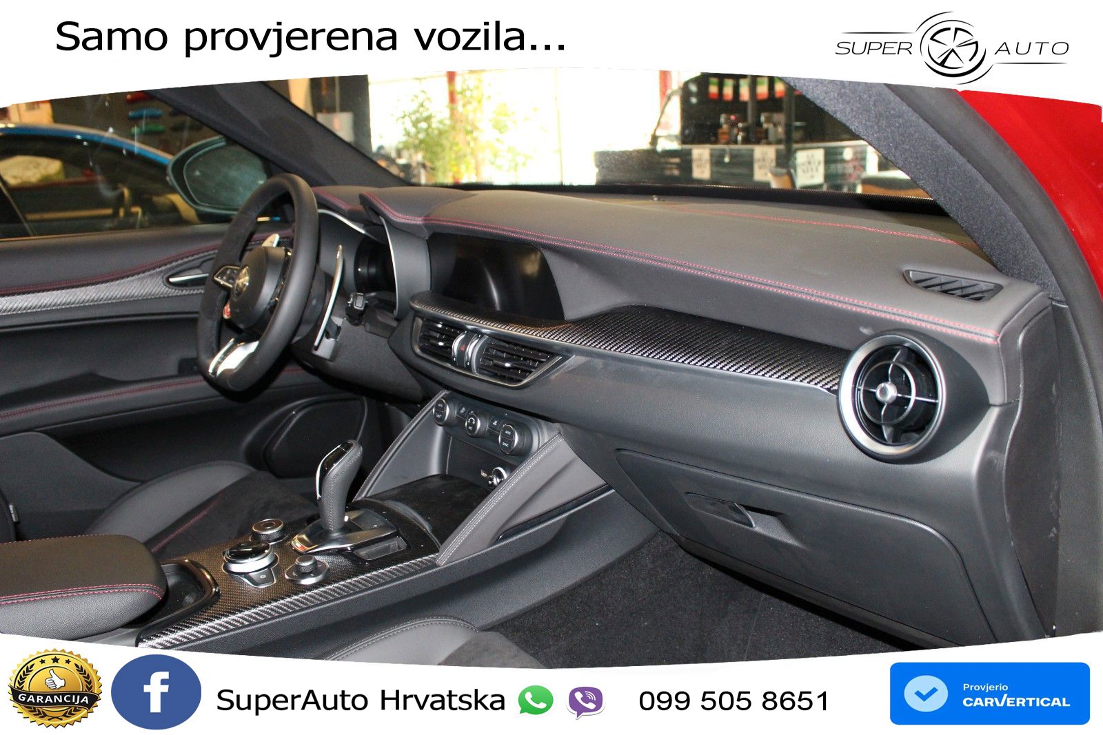 Alfa Romeo Stelvio Quadrifoglio 2.9 V6 Bi-Turbo (520 KS) Q4 Automatic LED+GR SJED+ACC