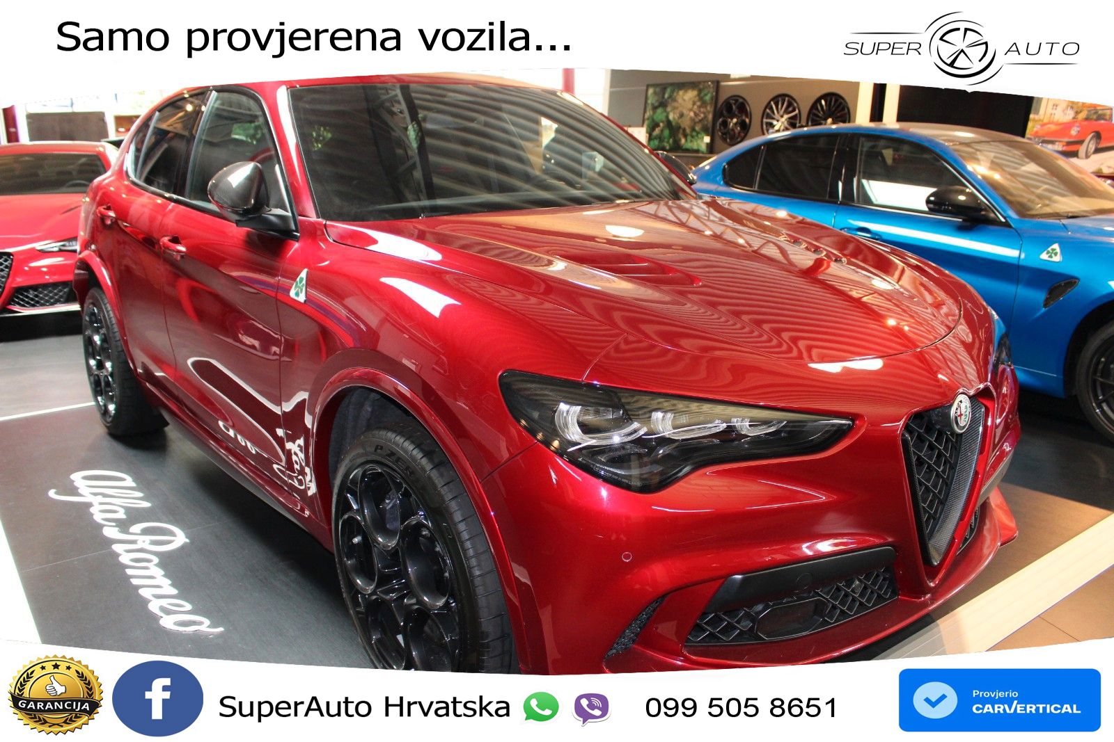 Alfa Romeo Stelvio Quadrifoglio 2.9 V6 Bi-Turbo (520 KS) Q4 Automatic LED+GR SJED+ACC