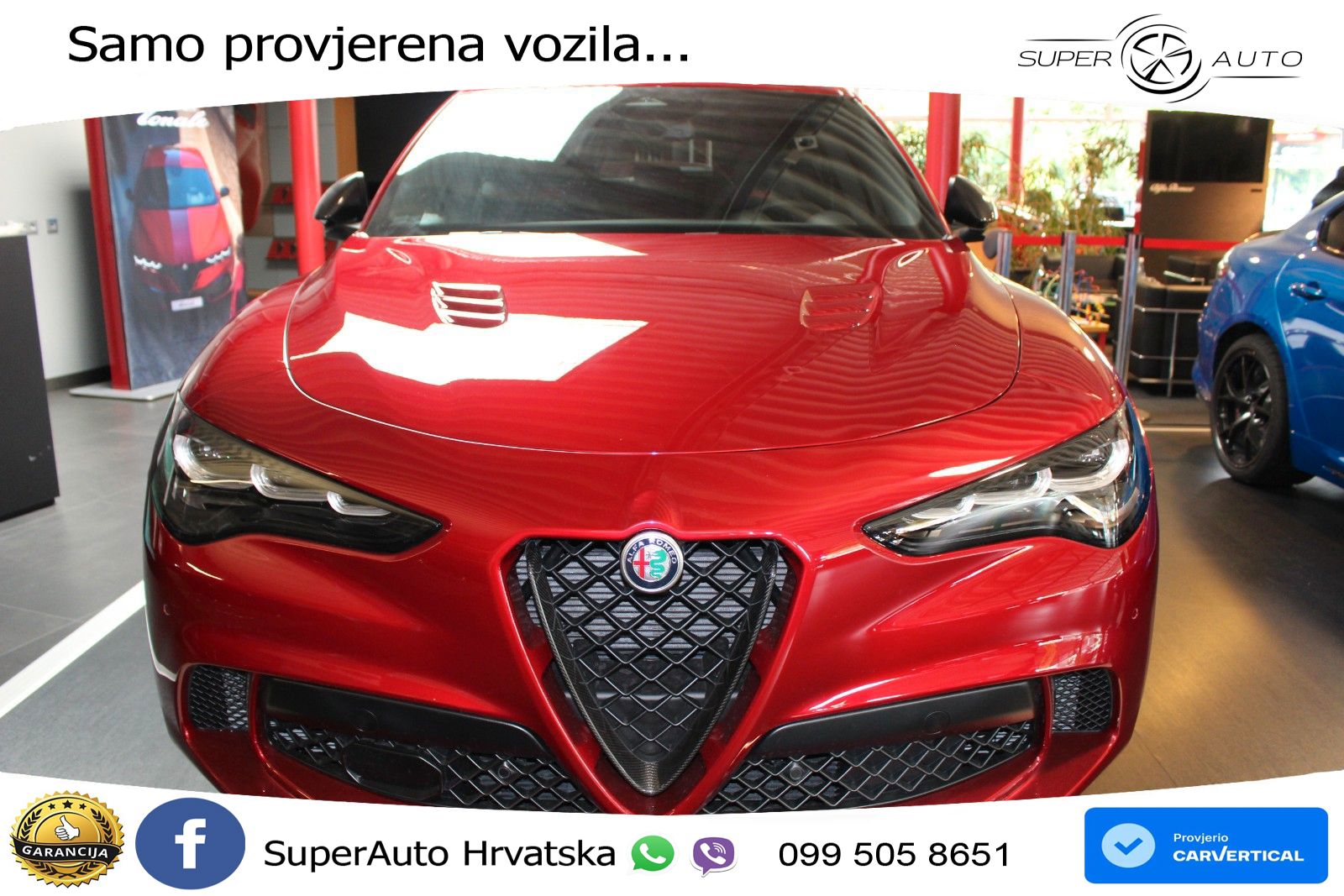 Alfa Romeo Stelvio Quadrifoglio 2.9 V6 Bi-Turbo (520 KS) Q4 Automatic LED+GR SJED+ACC