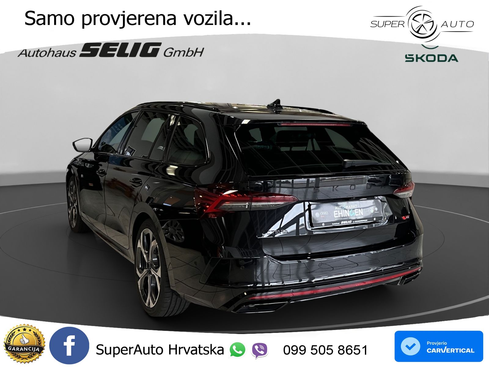 Škoda Octavia Combi RS 2.0 TSI (265 KS) DSG LED+GR SJED+ACC