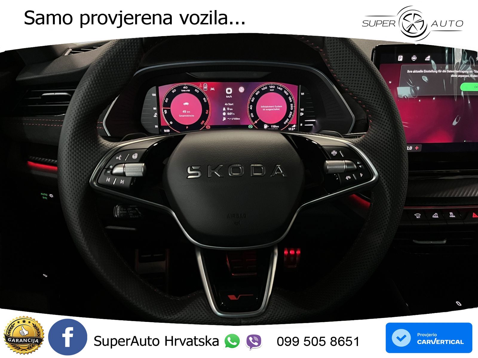 Škoda Octavia Combi RS 2.0 TSI (265 KS) DSG LED+GR SJED+ACC