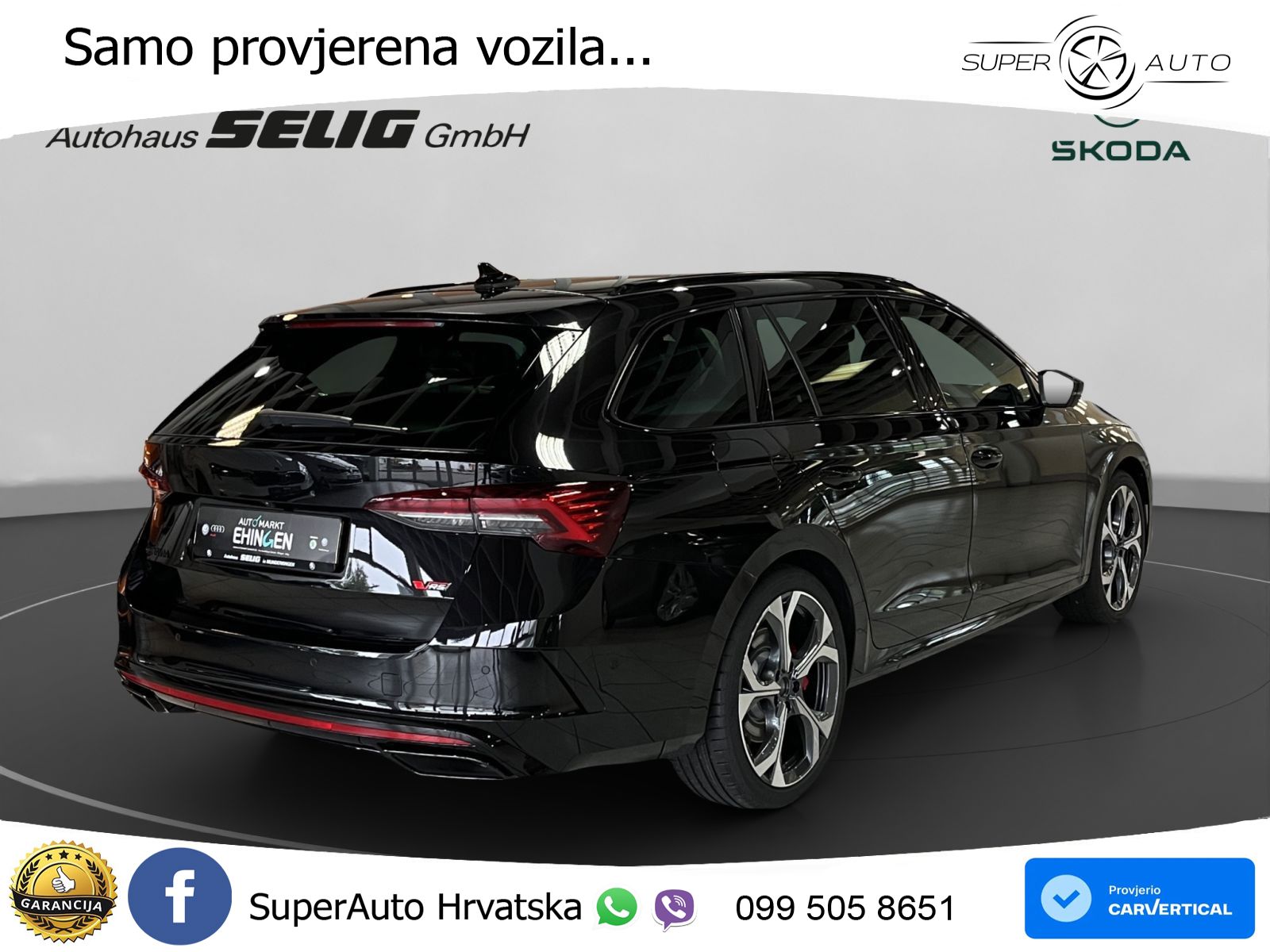 Škoda Octavia Combi RS 2.0 TSI (265 KS) DSG LED+GR SJED+ACC