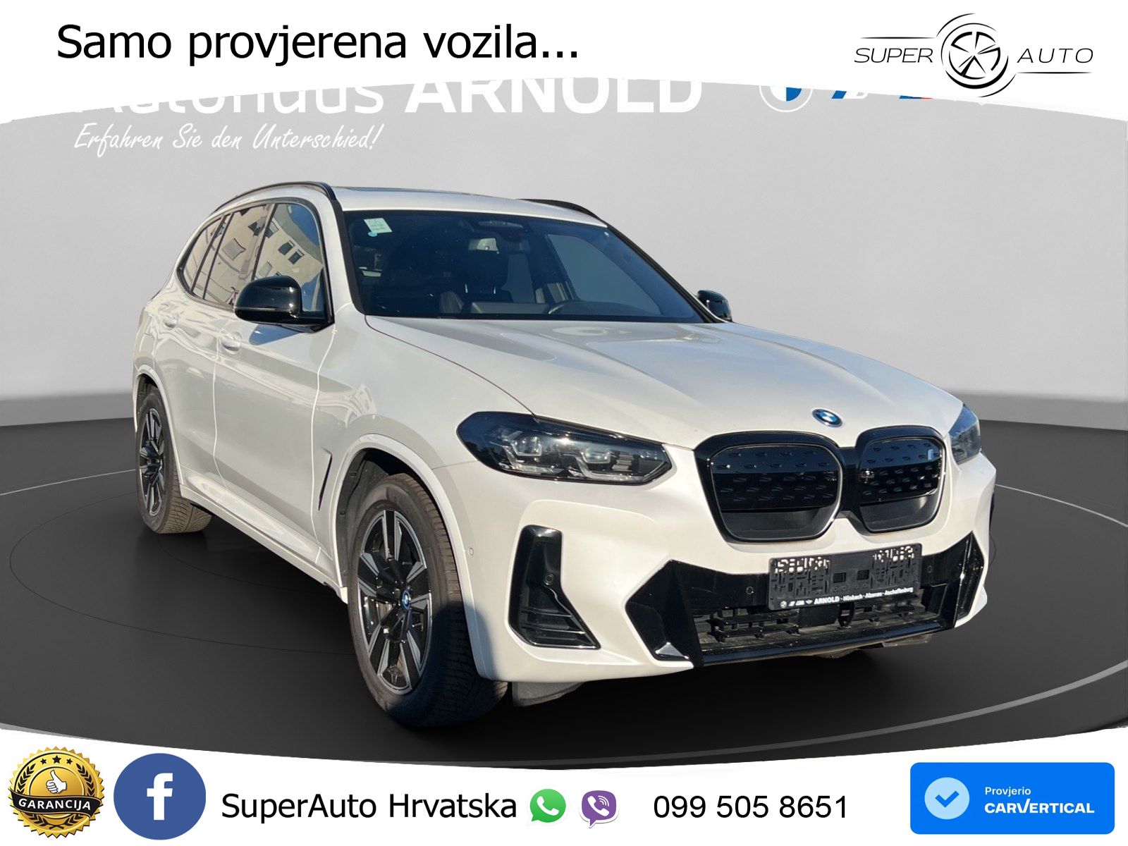 BMW iX3 80 kWh (286 KS) M Sport LED+GR SJED+ACC