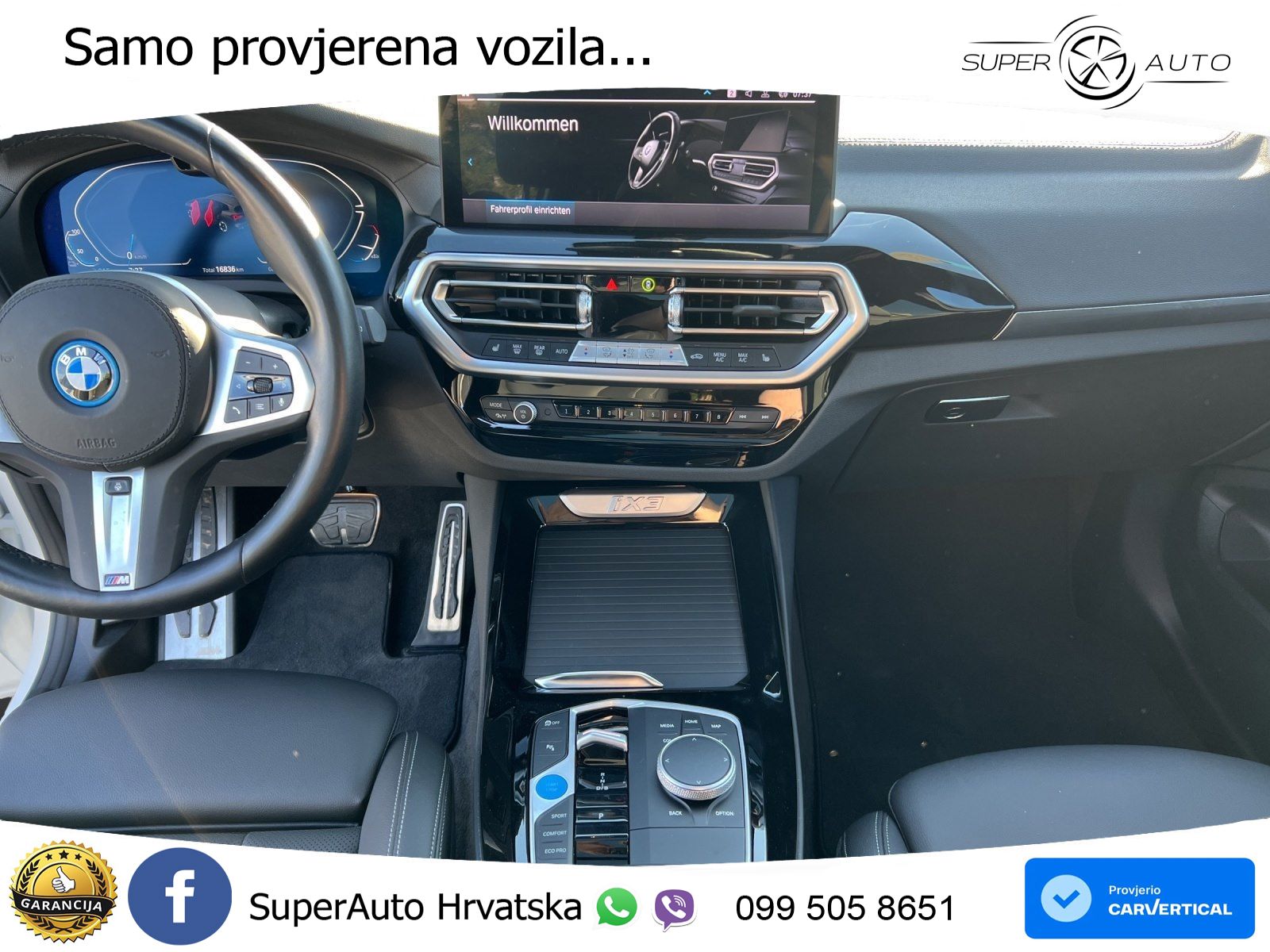 BMW iX3 80 kWh (286 KS) M Sport LED+GR SJED+ACC