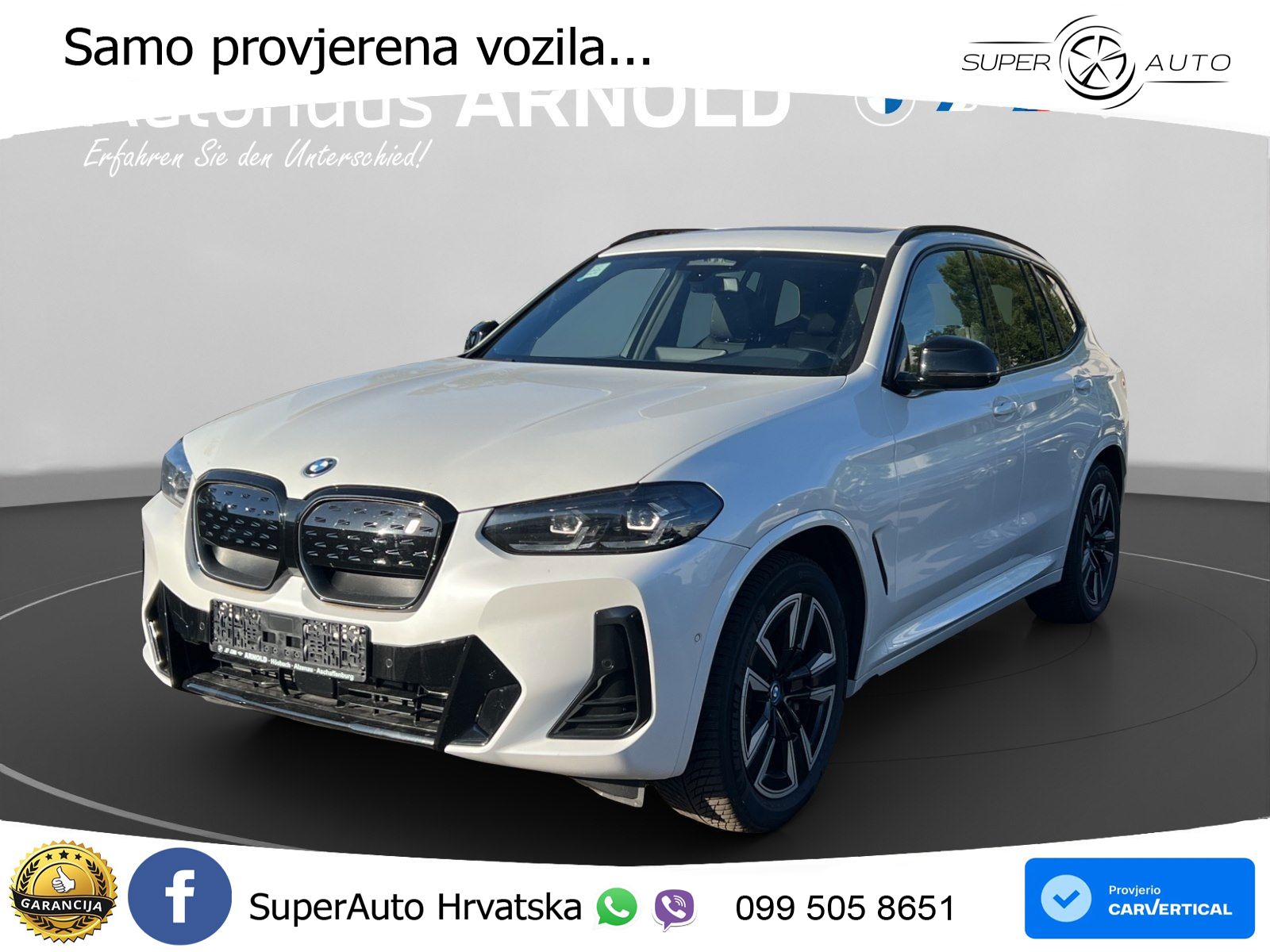 BMW iX3 80 kWh (286 KS) M Sport LED+GR SJED+ACC