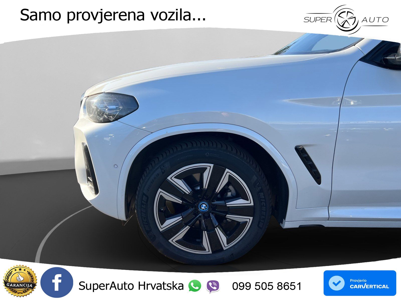 BMW iX3 80 kWh (286 KS) M Sport LED+GR SJED+ACC