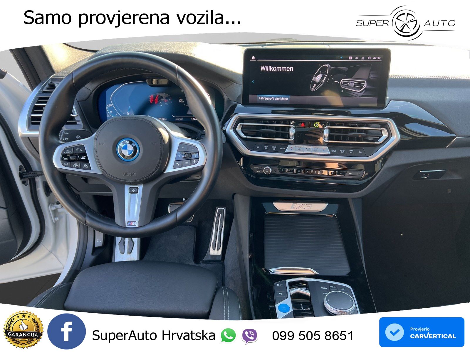 BMW iX3 80 kWh (286 KS) M Sport LED+GR SJED+ACC