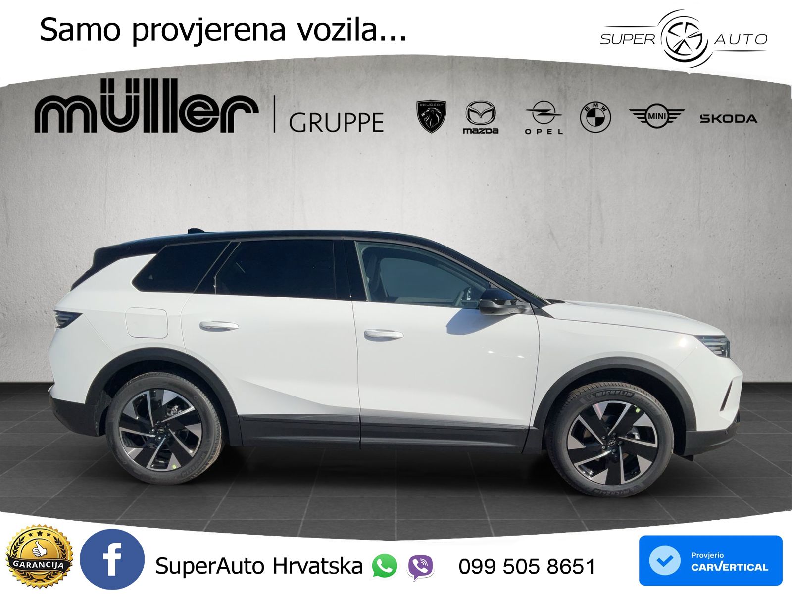 Opel Grandland 1.2 Turbo (145 KS) Hybrid eDCT GS LED+GR SJED+ACC