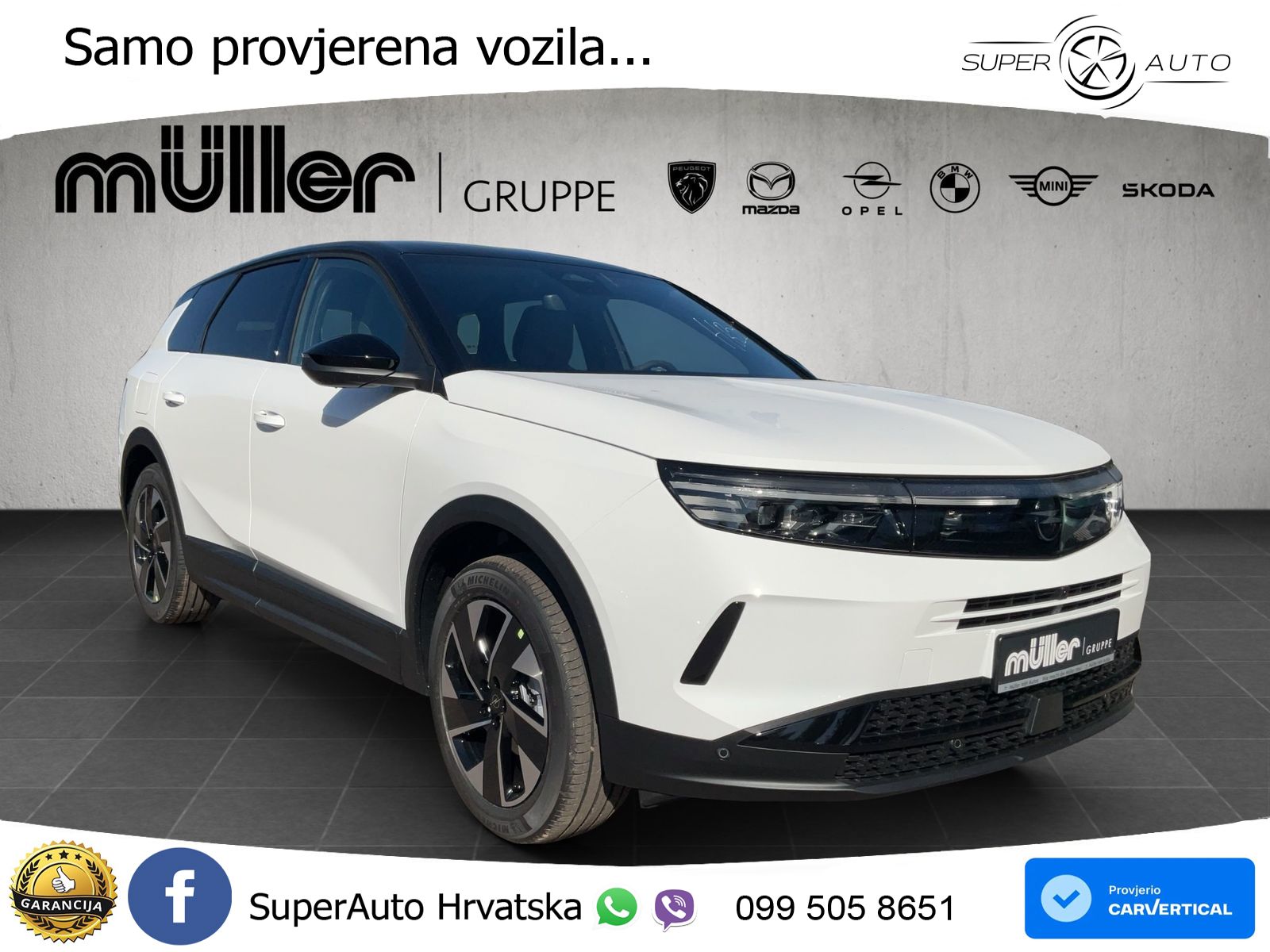 Opel Grandland 1.2 Turbo (145 KS) Hybrid eDCT GS LED+GR SJED+ACC