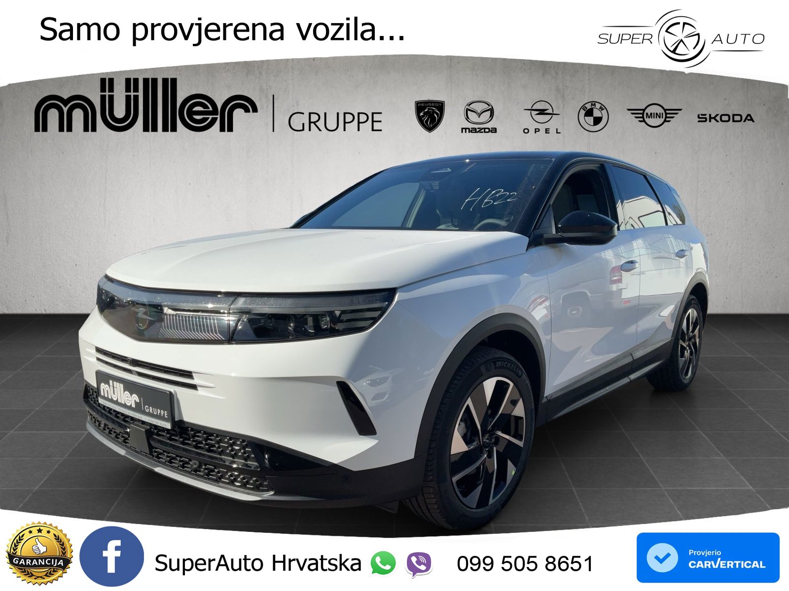 Opel Grandland 1.2 Turbo (145 KS) Hybrid eDCT GS LED+GR SJED+ACC
