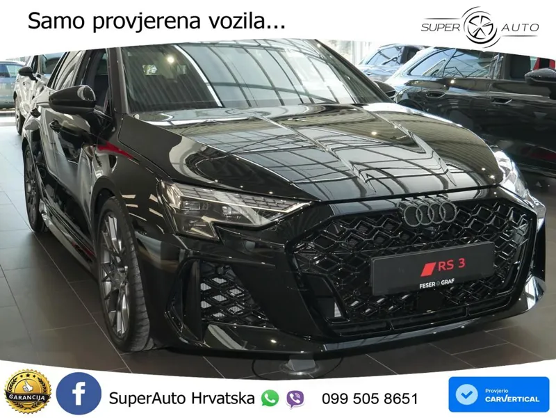 Audi RS3 Sedan 2.5 TFSI (400 KS) quattro S tronic ACC+HEAD+GR SJED+360+PANO
