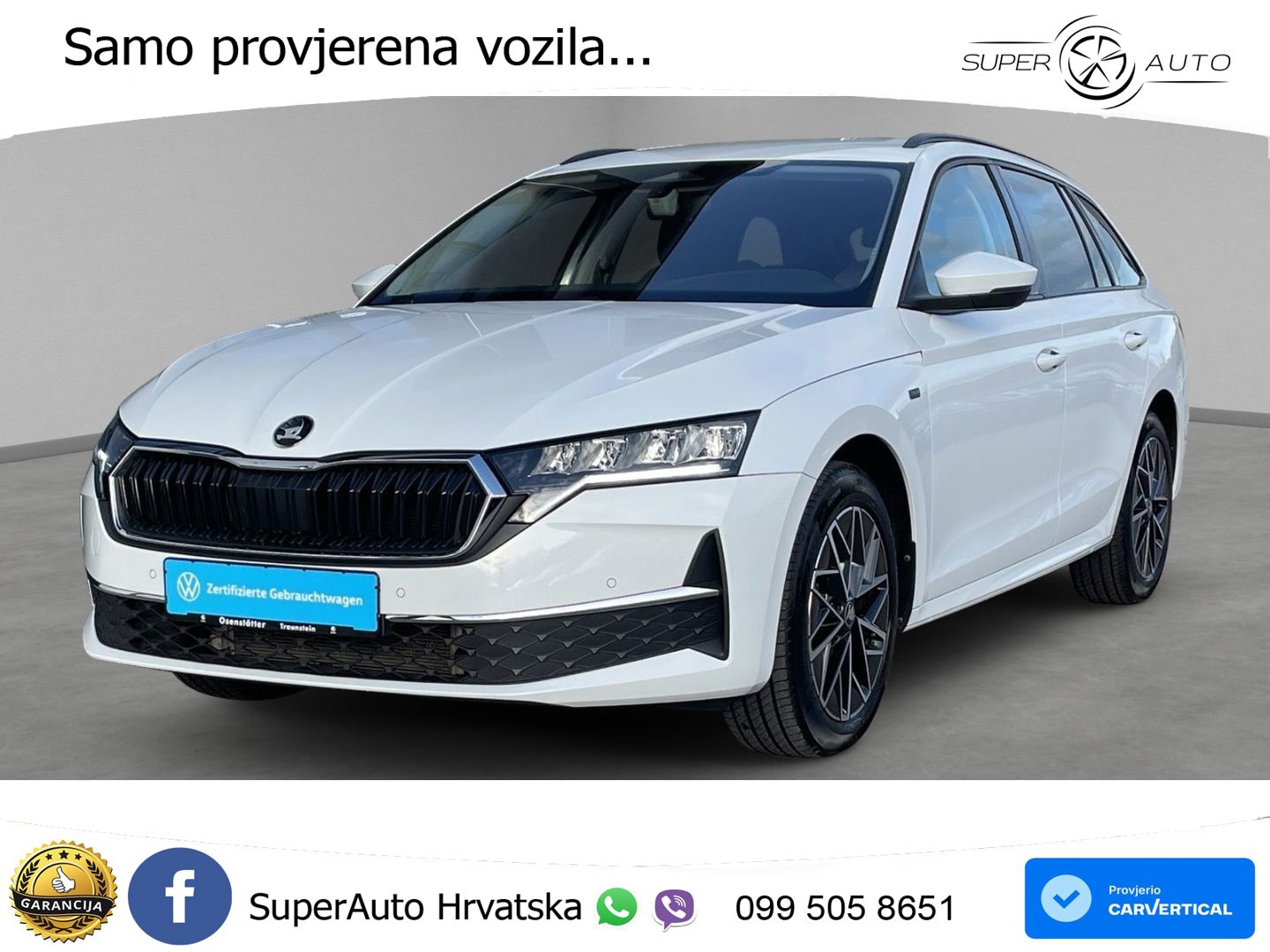 Škoda Octavia Combi 2.0 TDI (150 KS) DSG LED+GR SJED+ACC